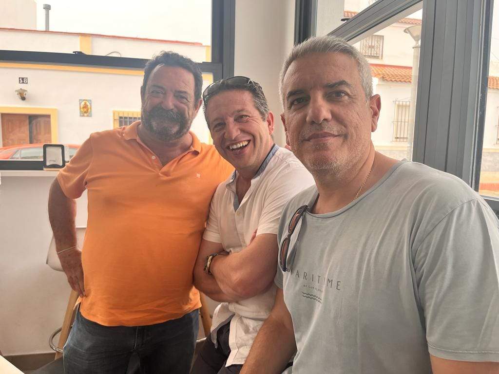 Con el doctor Rodolfo Ortiz y Alfonso Martínez