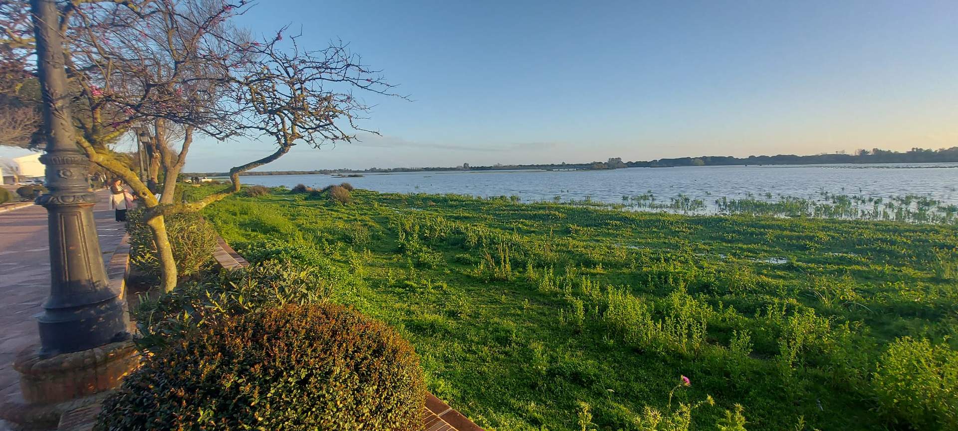 Zona del Rocío, donde se aprecia un poco más la inundación