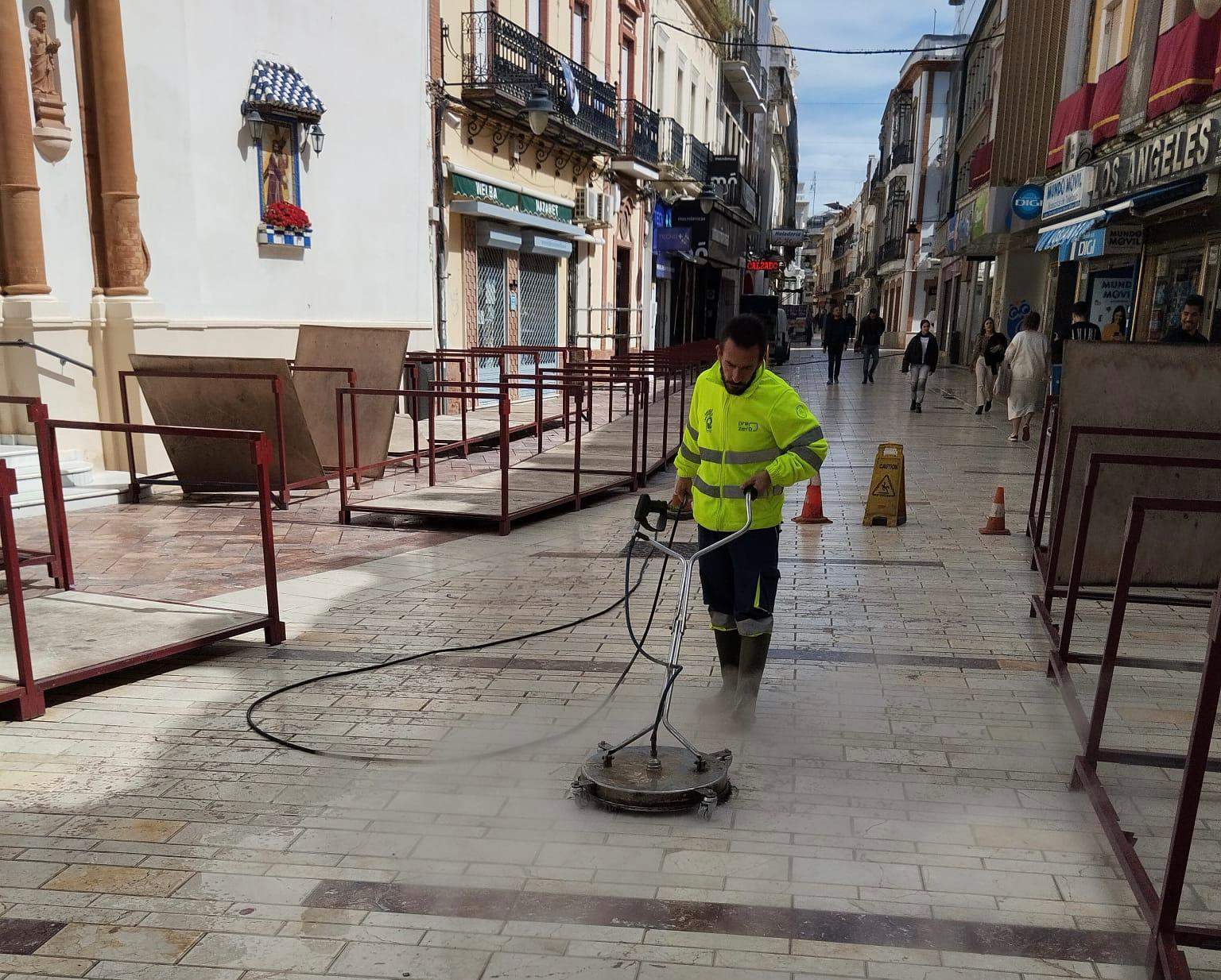Quitando la cera de las calles