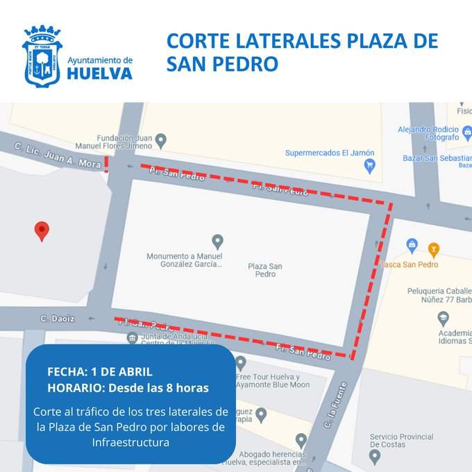 Sentido del tráfico en San Pedro