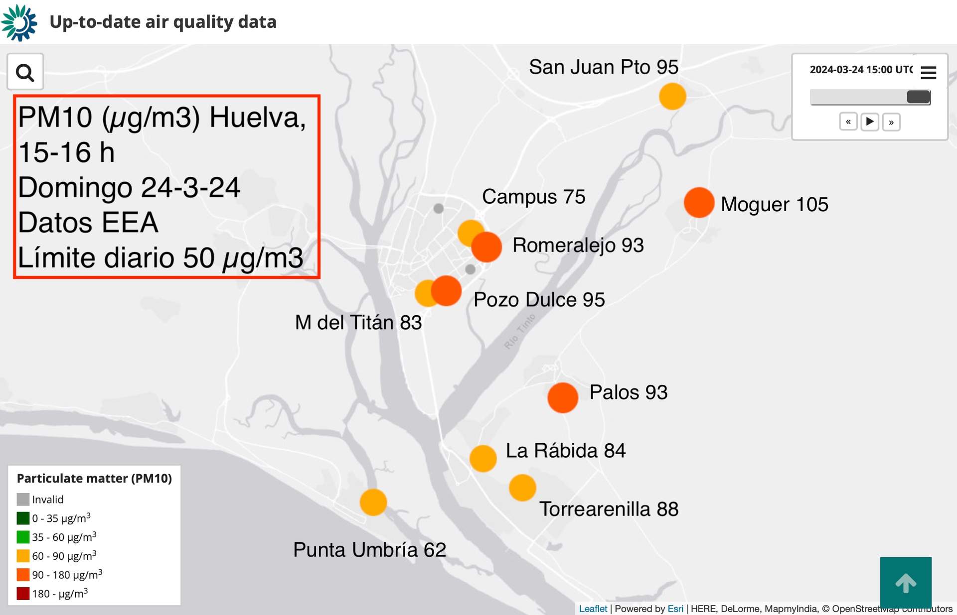 Impacto en los barrios de Huelva