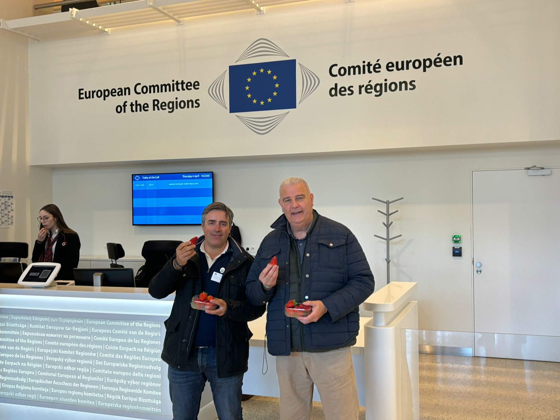 Cristóbal Cano y Manuel Piedra, en el comité de Regiones