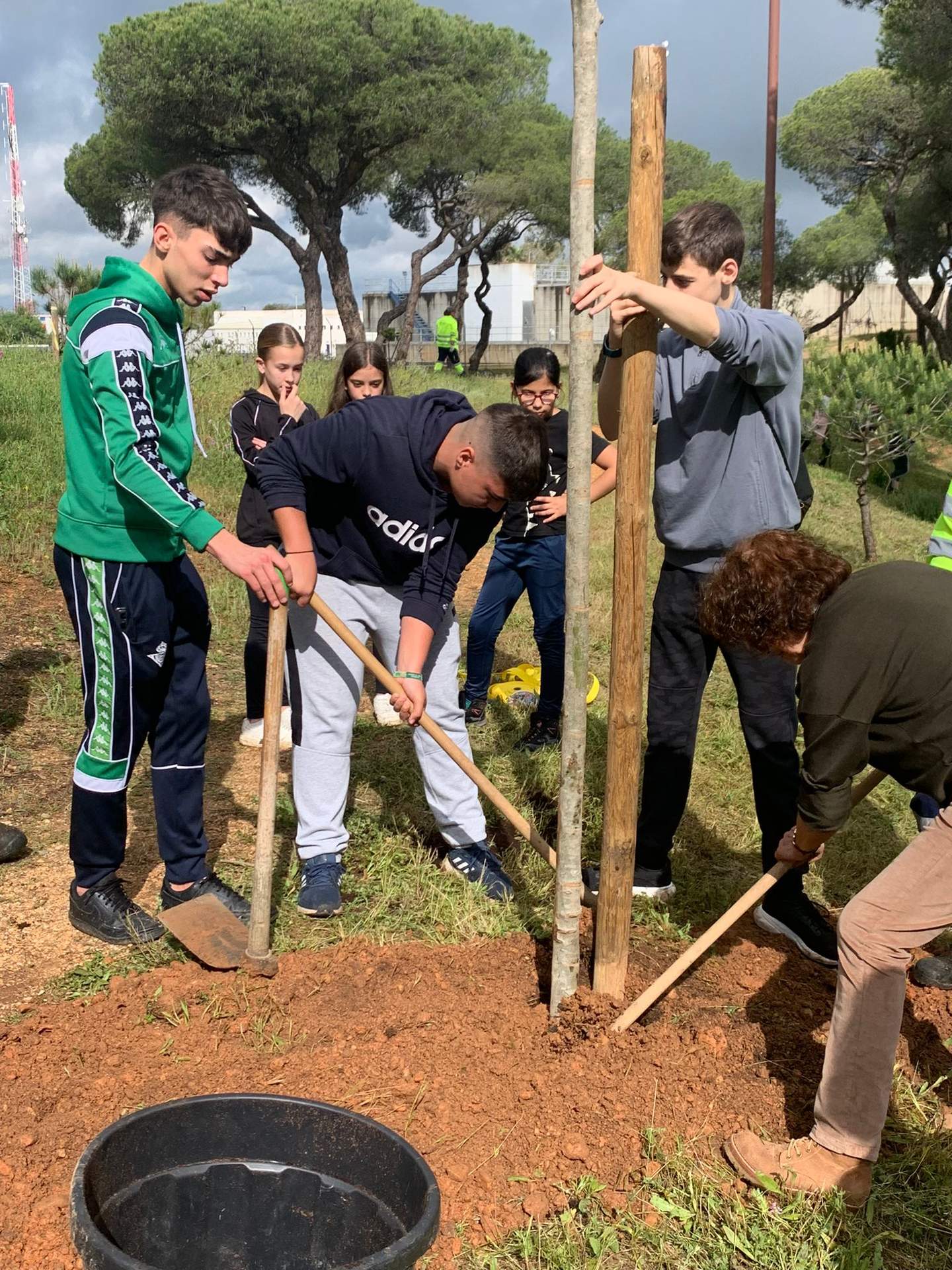 Un momento de la actividad medioambiental