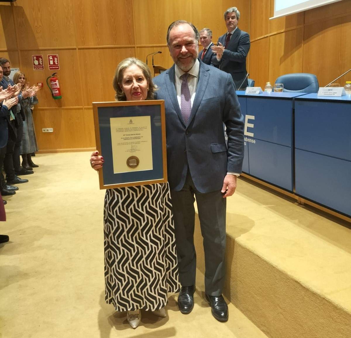 Teresa García junto a José Luis García Palacios