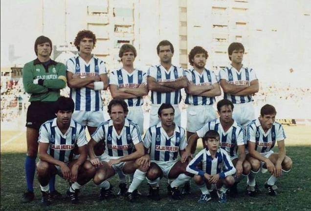 Castel junto a sus compañeros en su etapa en el Recre