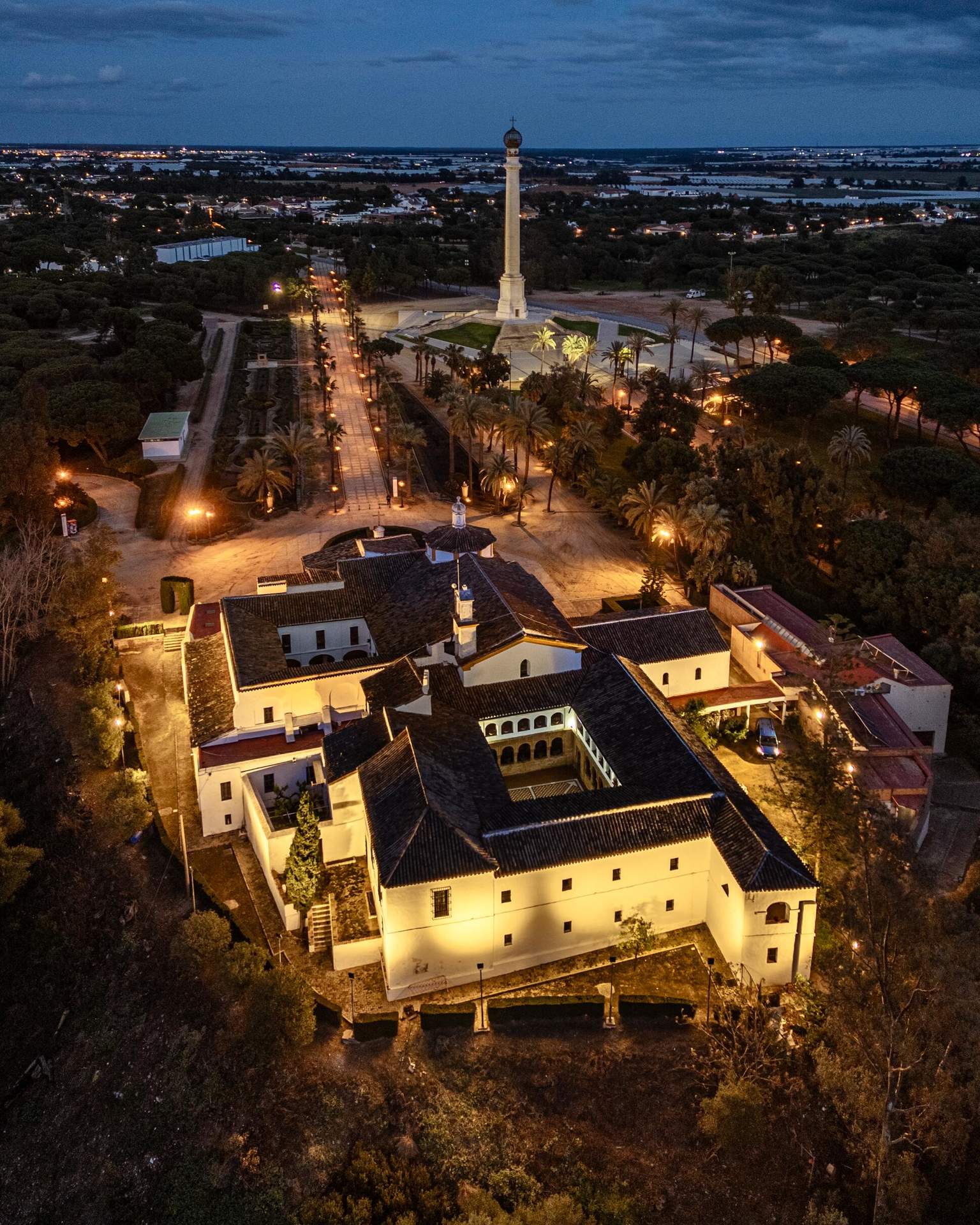 Panorámica aérea de La Rábida