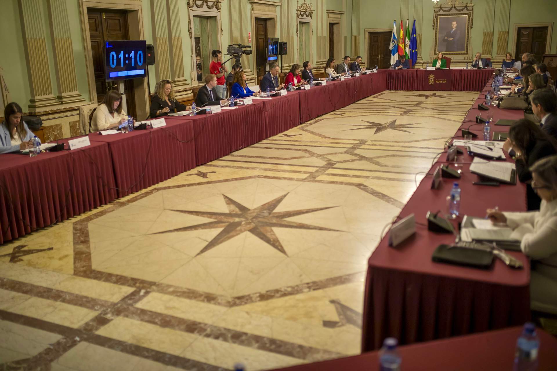 Un momento del pleno celebrado esta mañana