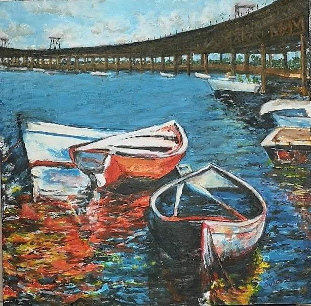 Una de sus múltiples pinturas
