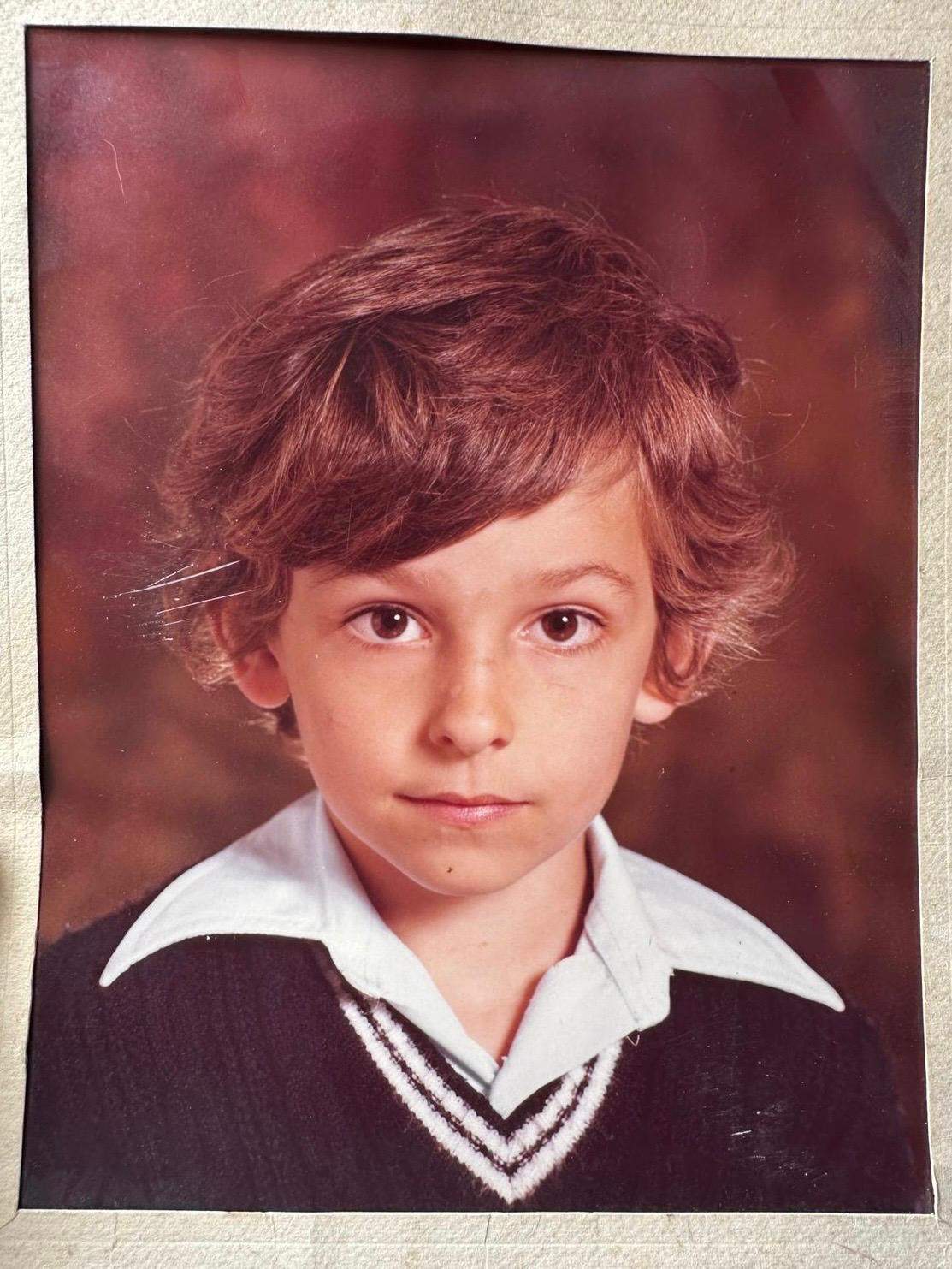 Jorge en su infancia en Los Maristas
