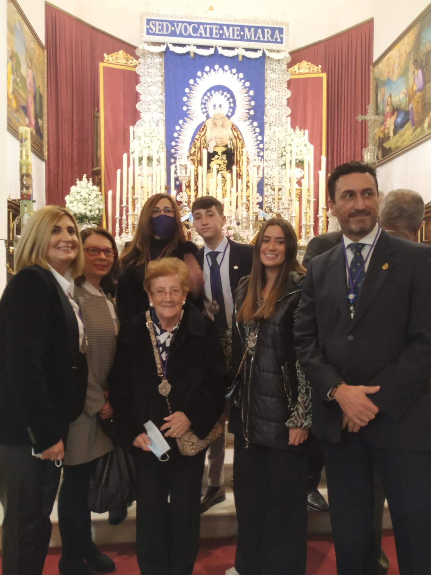 Con la familia en la primera Función Principal de la Virgen tras la pandemia