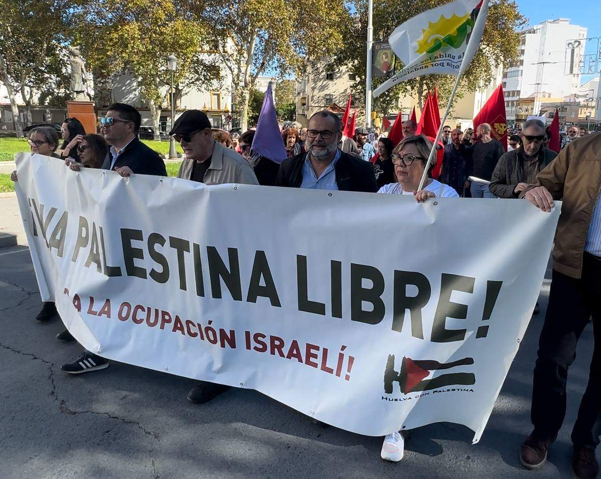 Concentración propalestina en Huelva