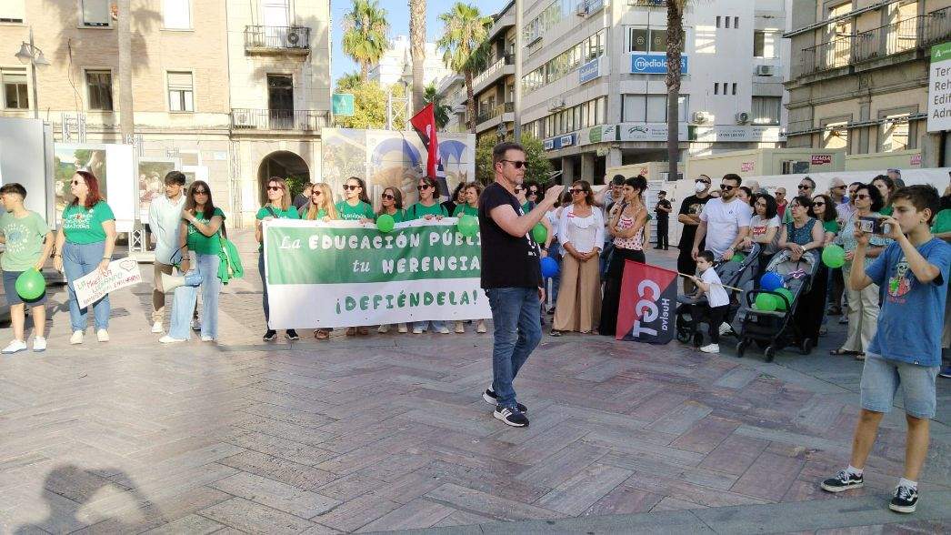 Un momento de la concentración