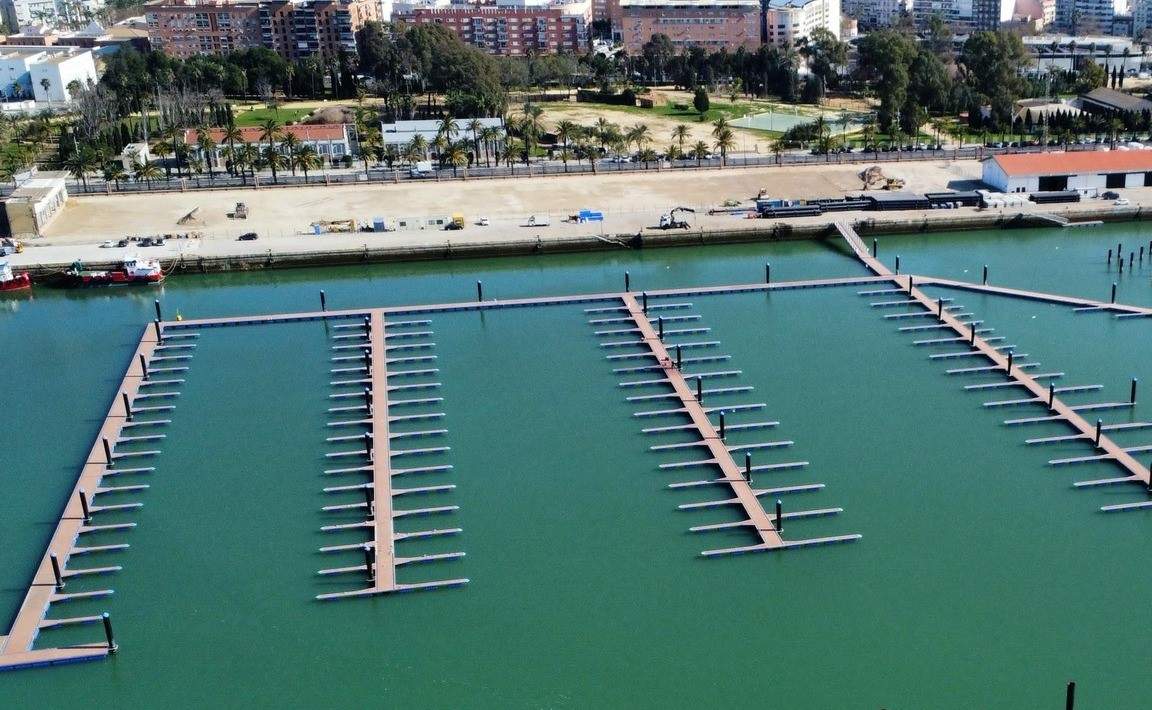 Lámina de agua ocupada por la nueva Marina
