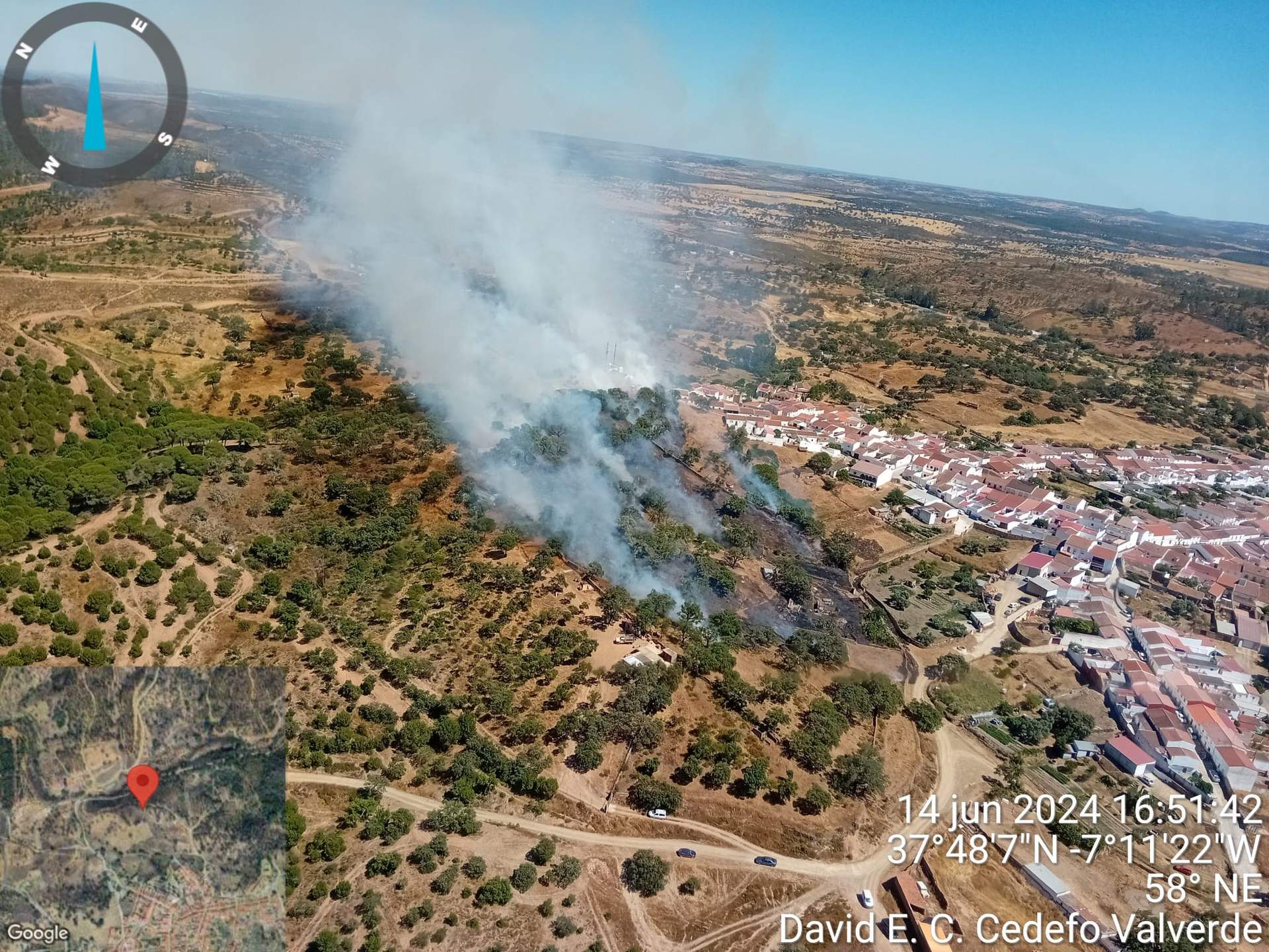 Primeros instantes del fuego