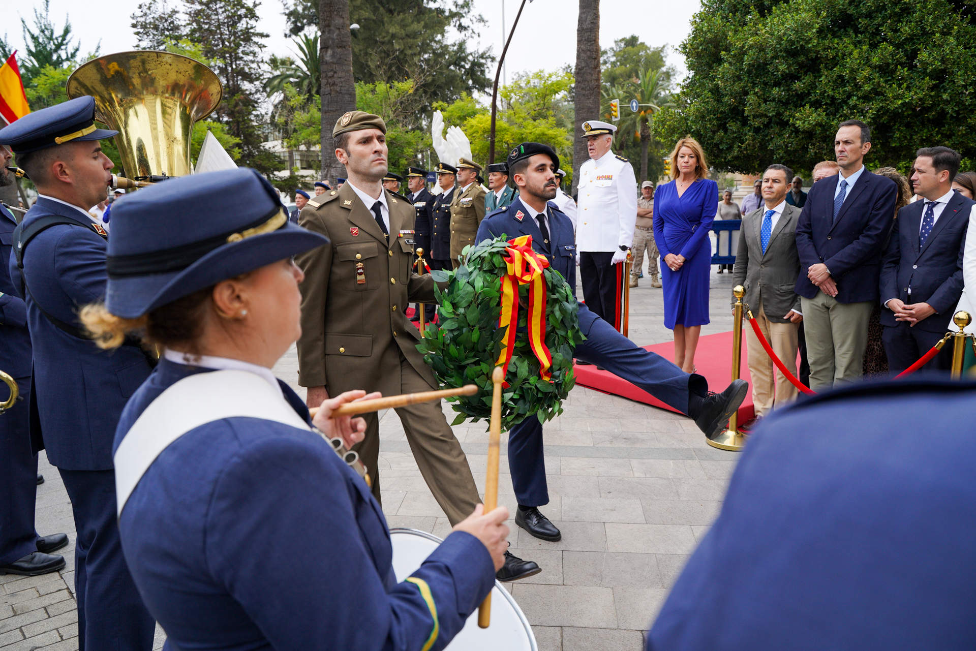 Homenaje durante el acto