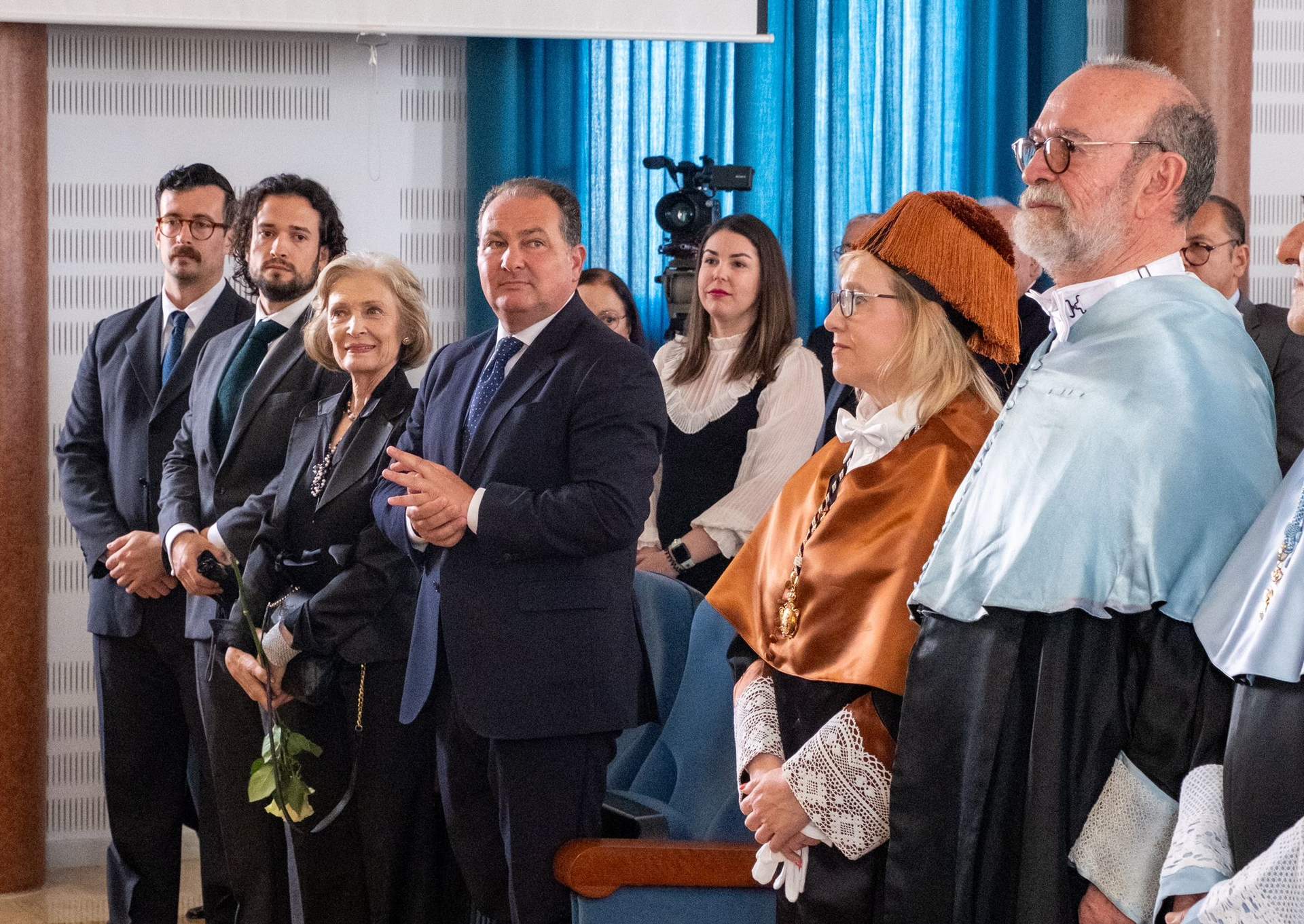 David Toscano, presidente de la Diputación, en el acto académico
