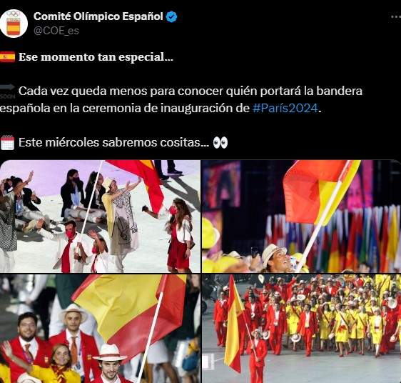 Captura de pantalla del mensaje del COE