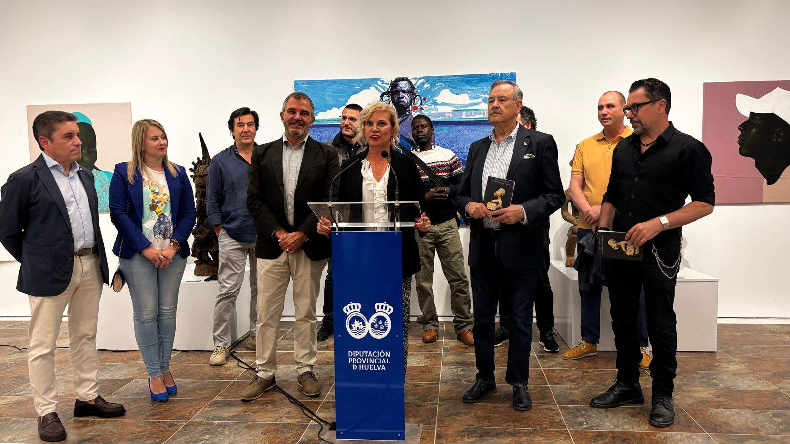 Gracia Baquero, en la inauguración de la muestra