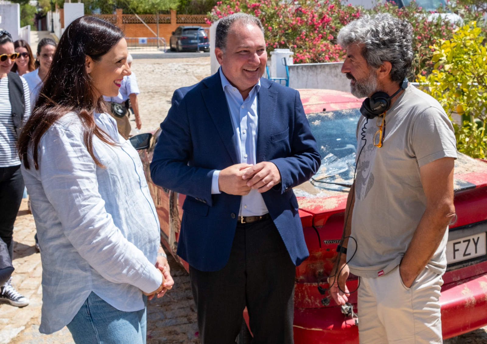 Toscano junto al director de Los Tigres