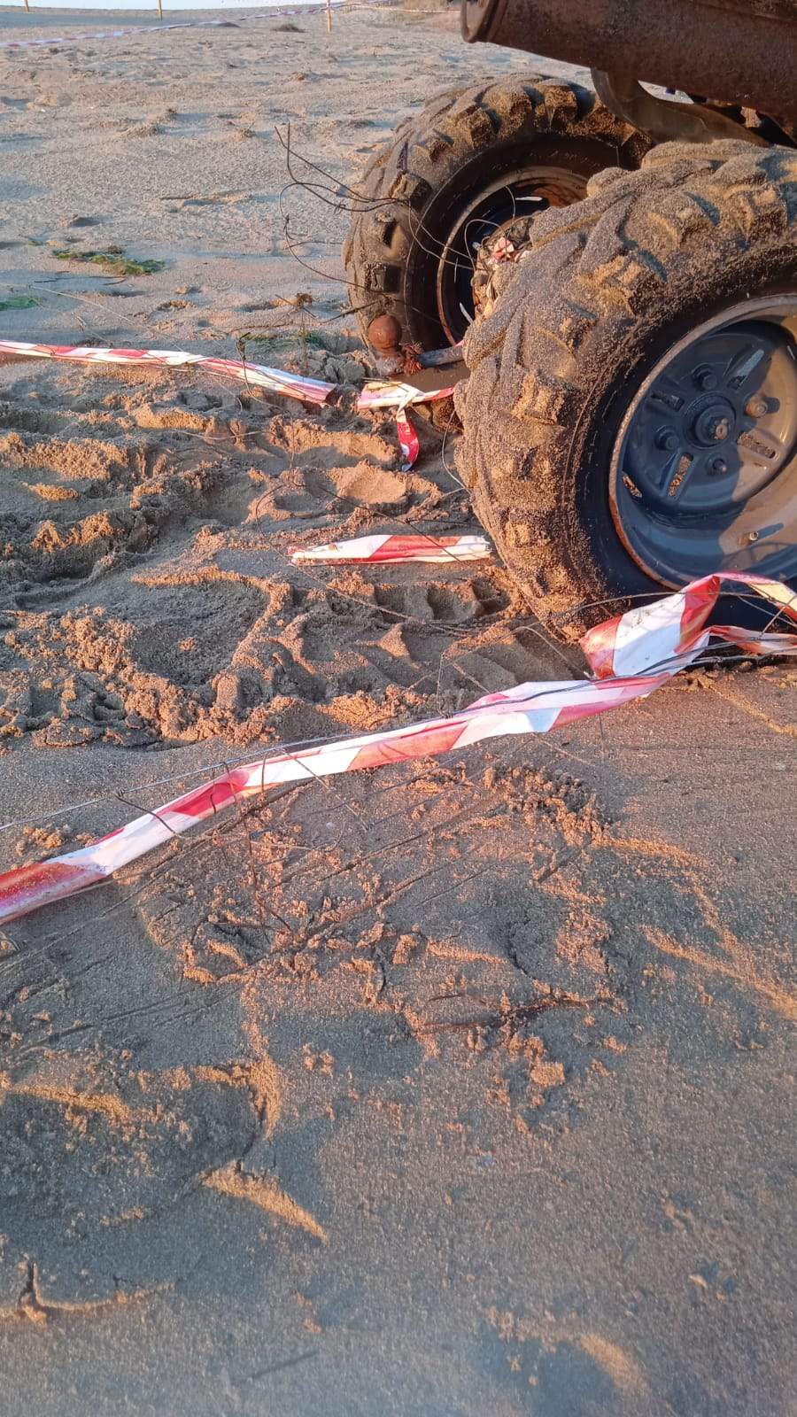 Vandalismo con quad