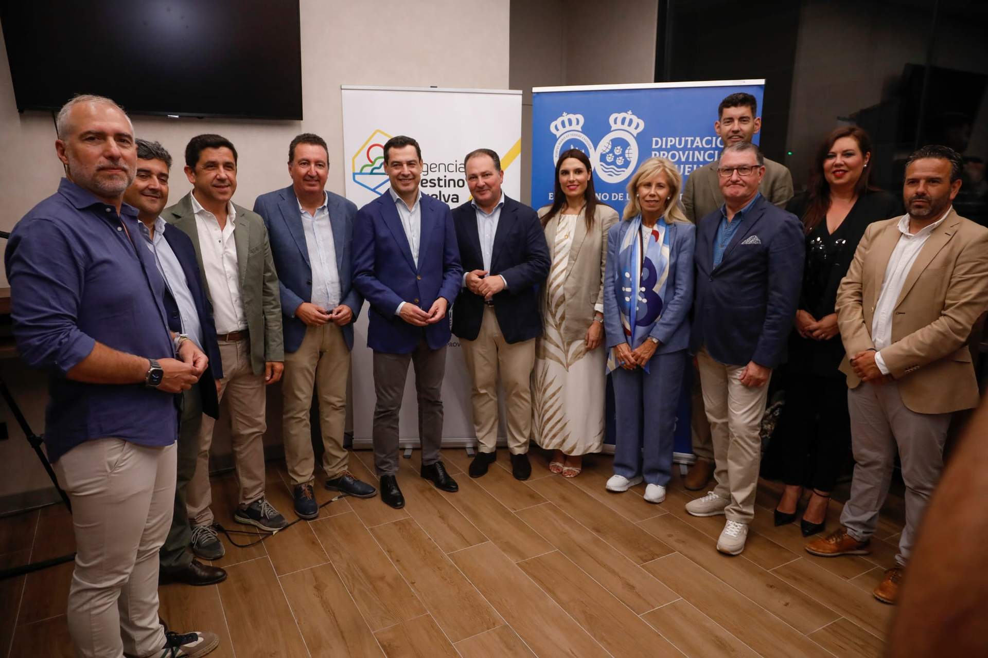 La delegación onubense en el evento multitudinario