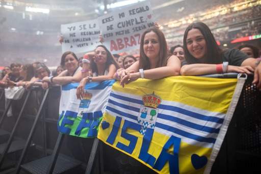 Su Isla del alma, en el concierto