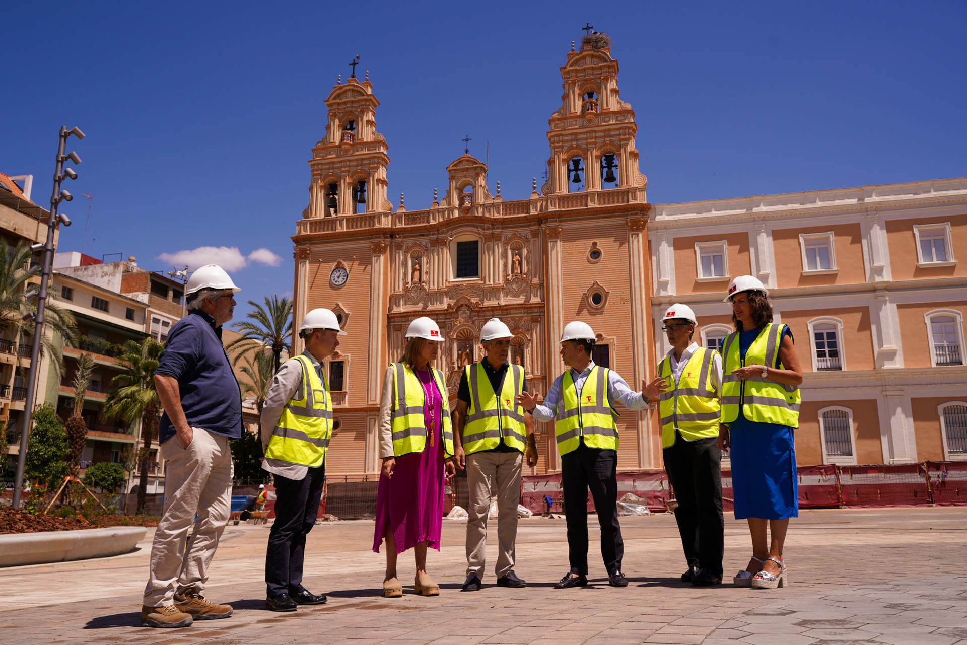 Visita a las obras