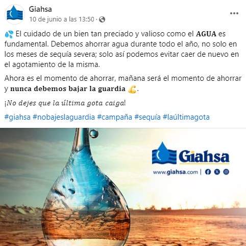 Captura de pantalla de la campaña de Giahsa