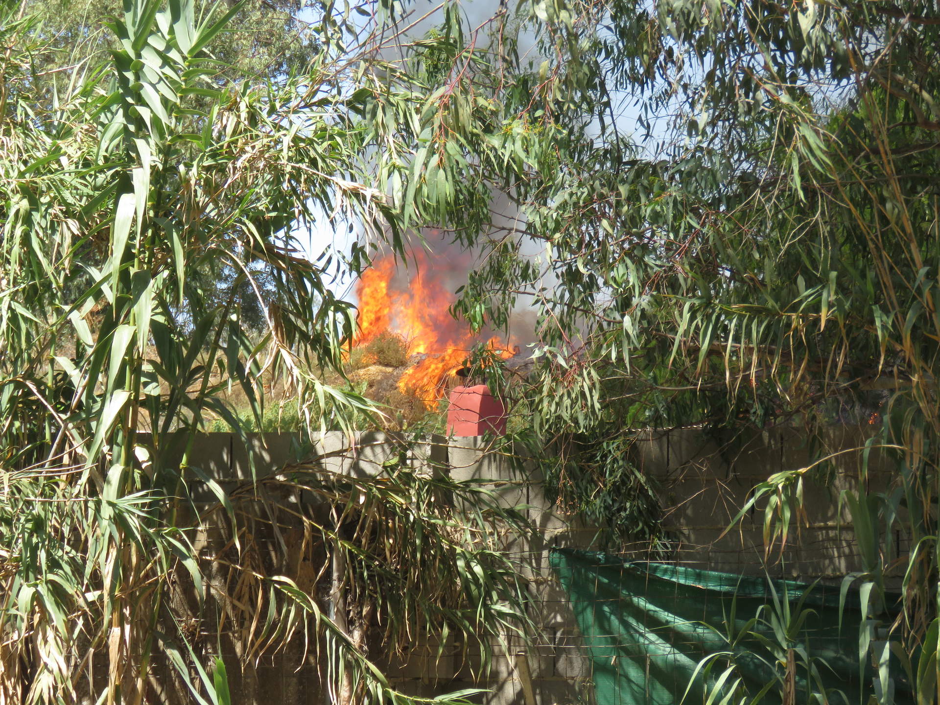 Comienzo del incendio