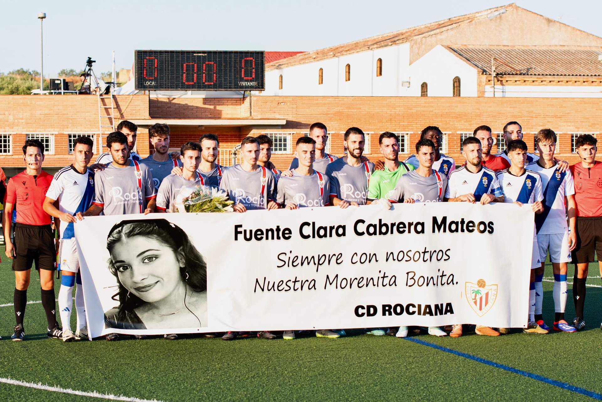 El partido sirvió de homenaje a Fuente Clara Cabrera Mateos.