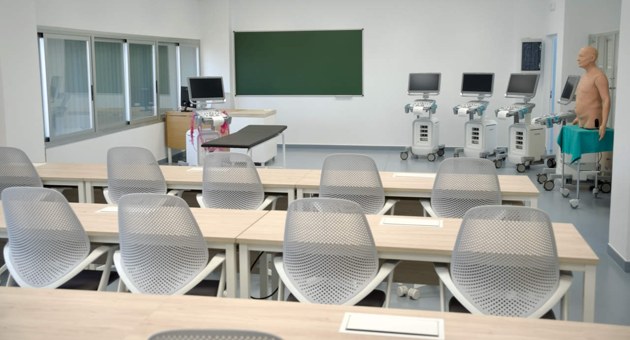 Una de las aulas