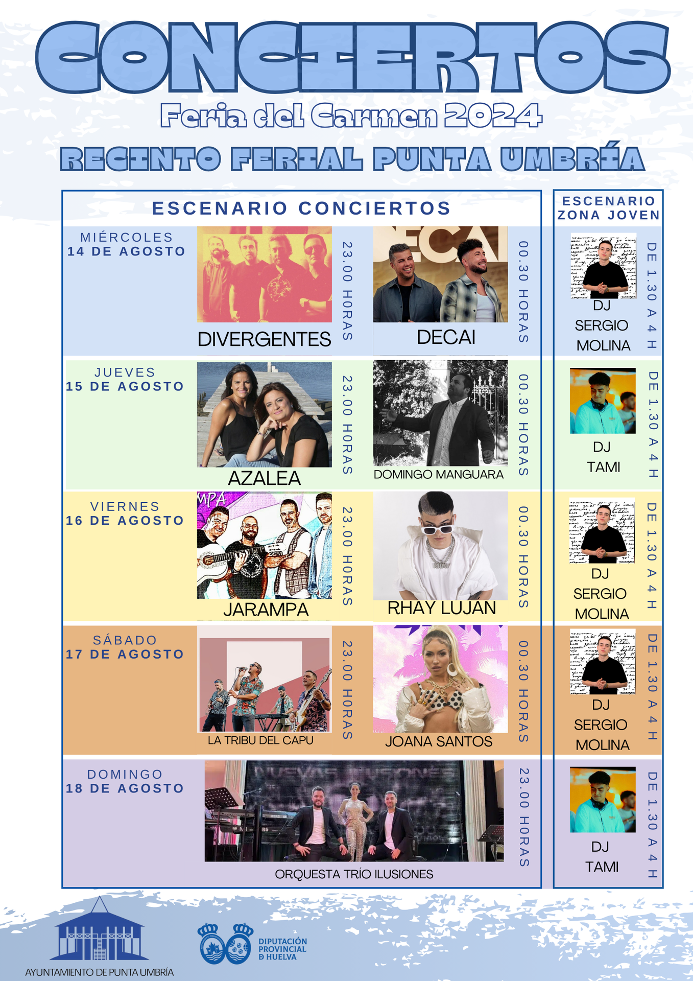 Festejos Cartel Feria Conciertos