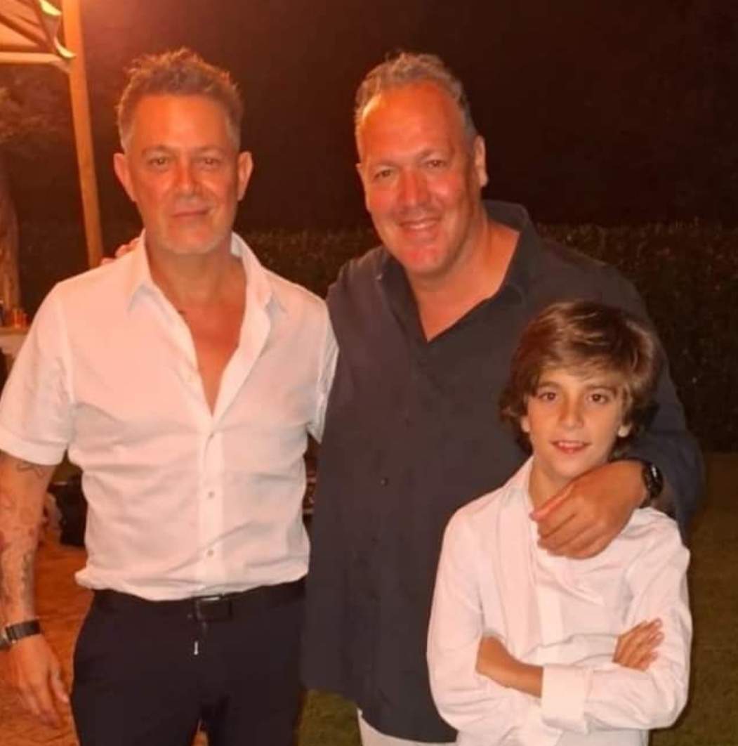 Alejandro Sanz, Alfonso Sánchez y el joven Martín