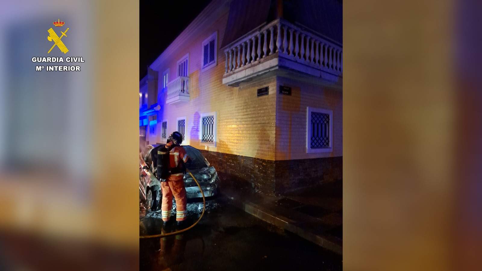 Llegada de los bomberos