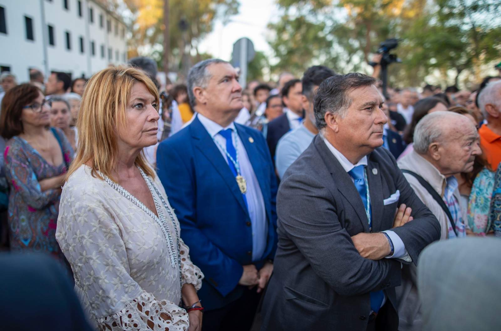 Pilar Miranda, en la procesión cintera