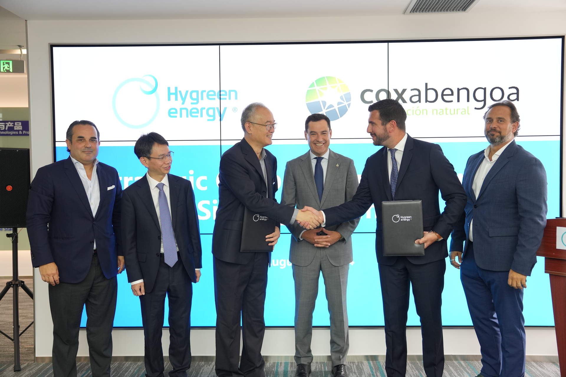 Acuerdo Hygreen y Coaxabengoa sellado en China