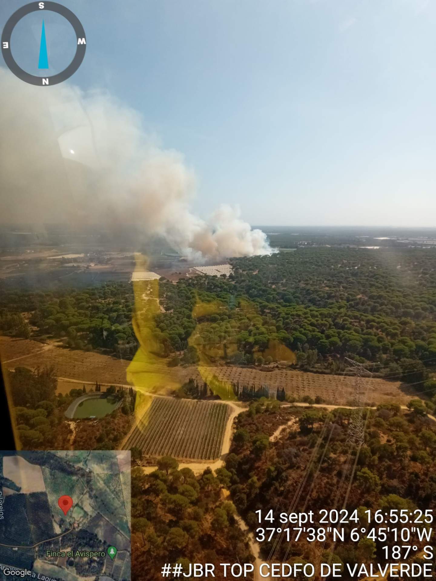 Incendio en la zona del paraje Convento de la Luz