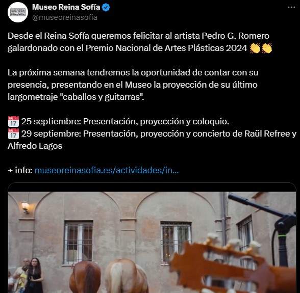 Felicitación desde el Reina Sofía