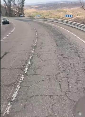 Captura de pantalla del vídeo-denuncia en la N-435