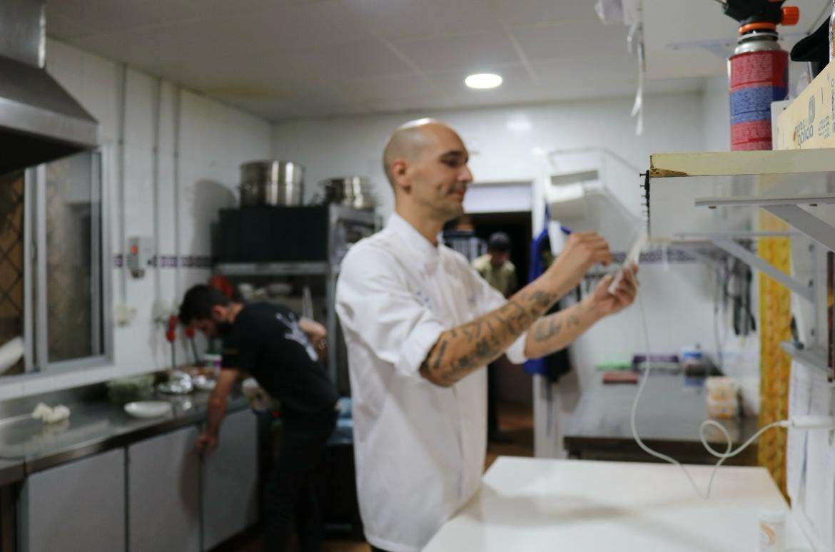 Juan José en plena faena