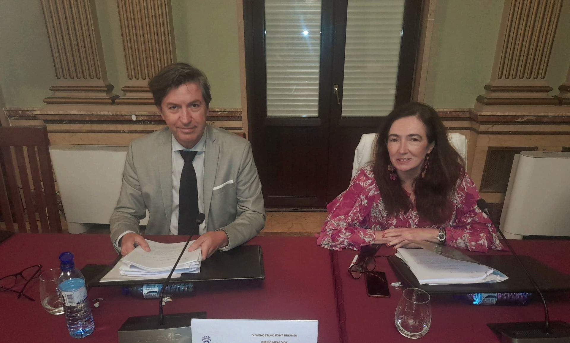 Concejales de VOX en el Pleno