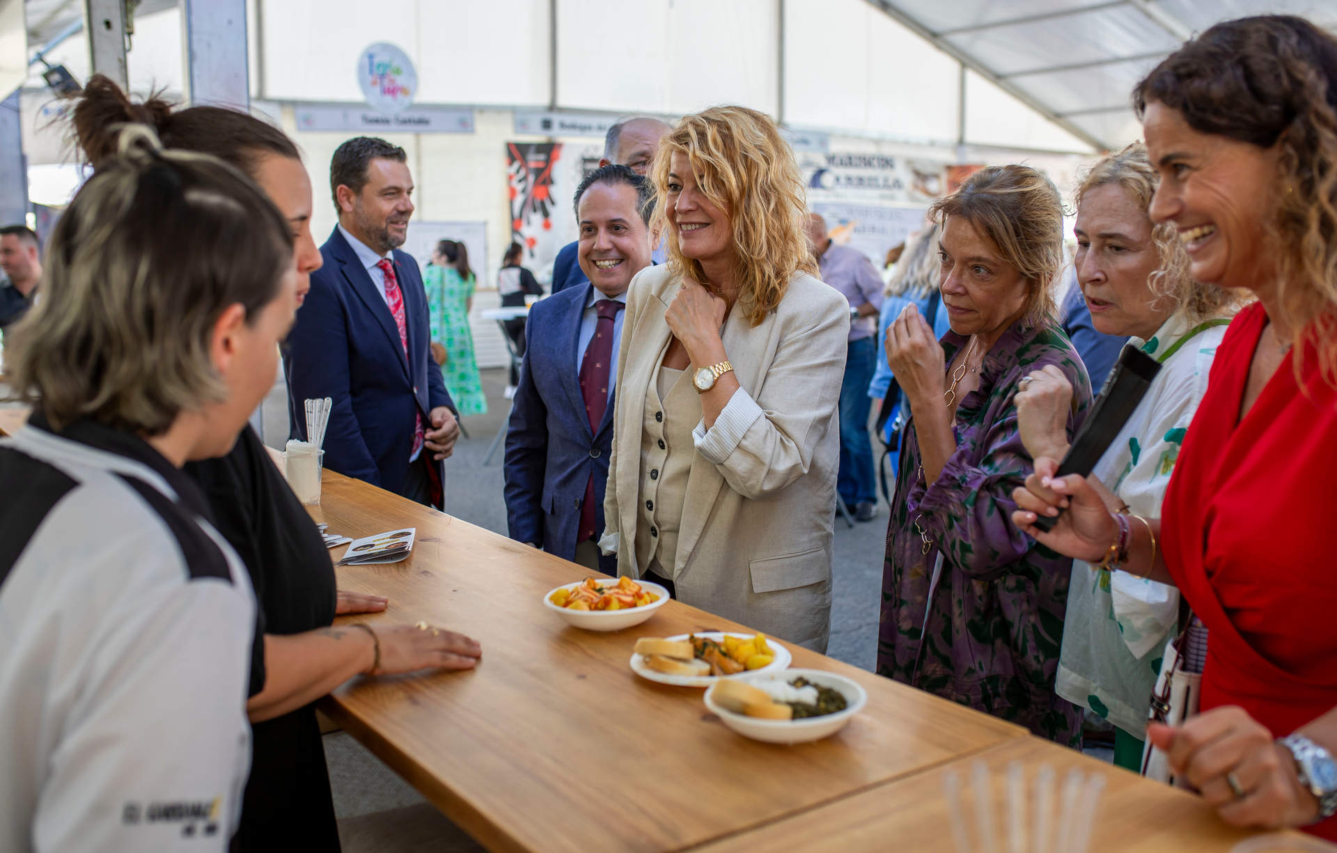 PIlar Miranda, en la inauguración de la Feria de la Tapa