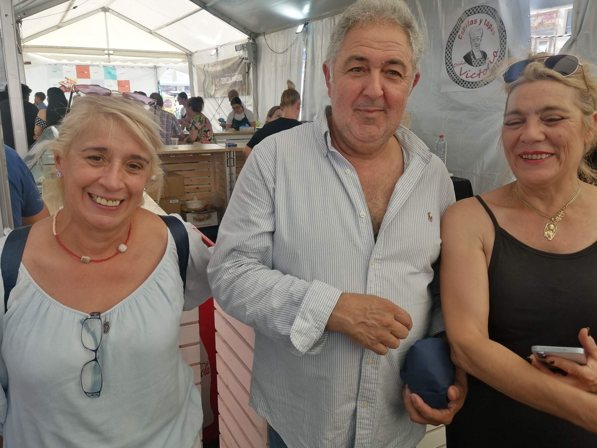 Pilar Armijo, Ceferino Marín y Nati Muñoz