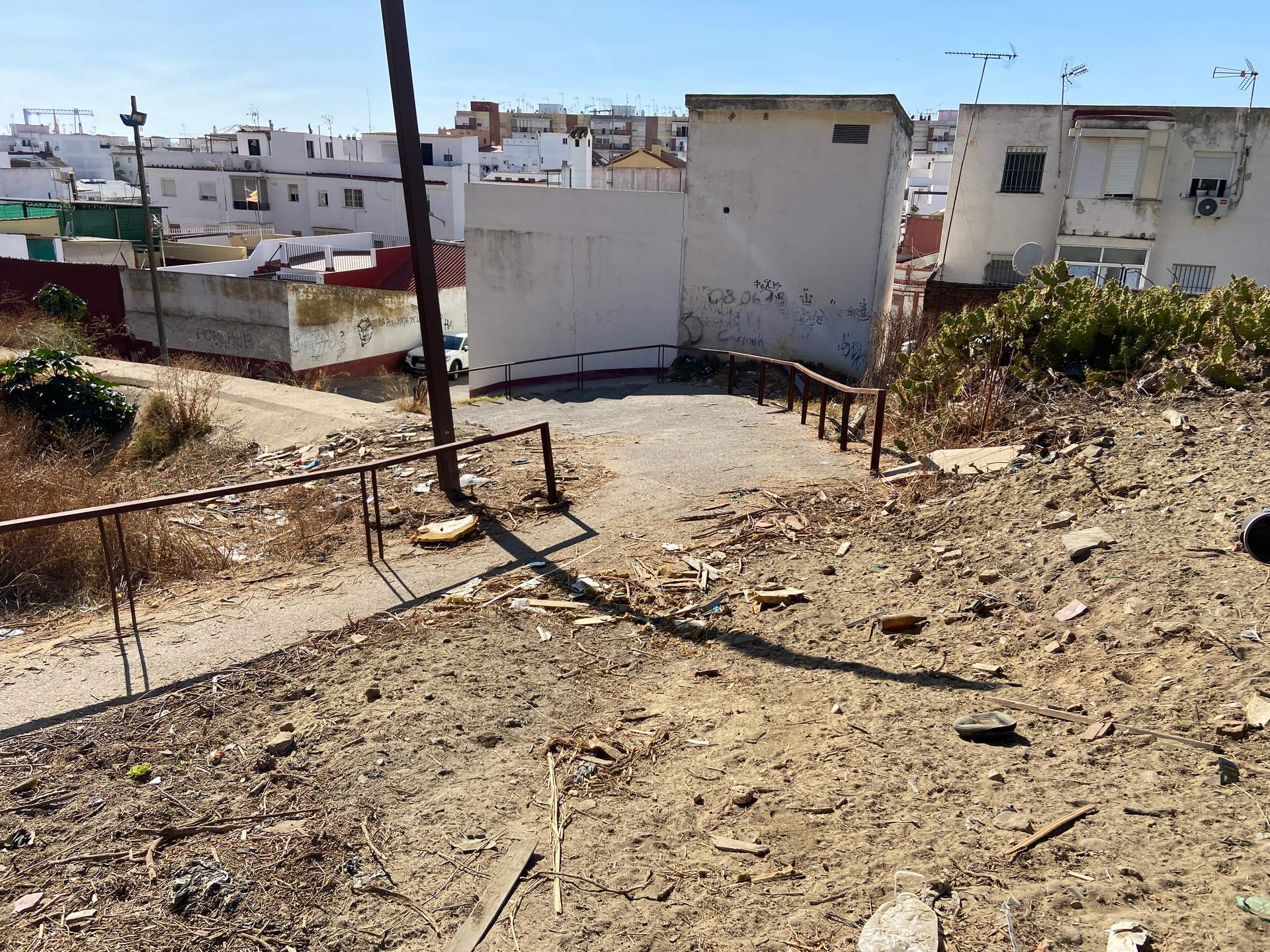 Acumulación de suciedad en la zona