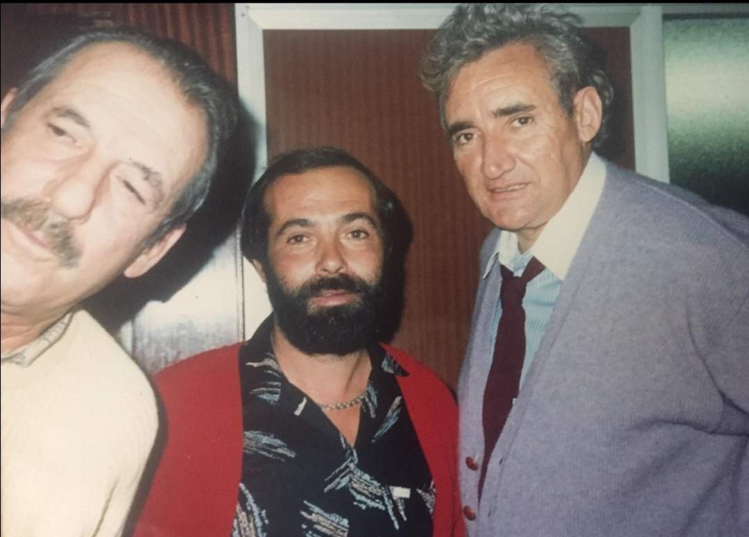 Imagen retrospectiva de Rafael Oliva, con Tip y Luis del Olmo