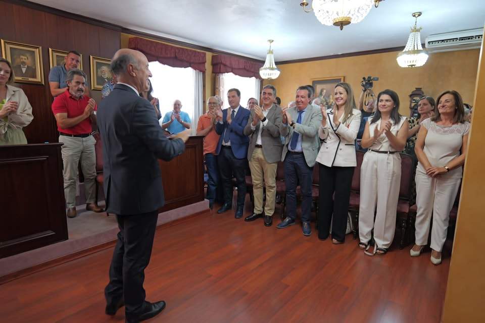 Dirigentes del PP en la despedida del alcalde lepero