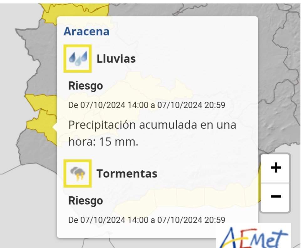 Aviso de Aemet