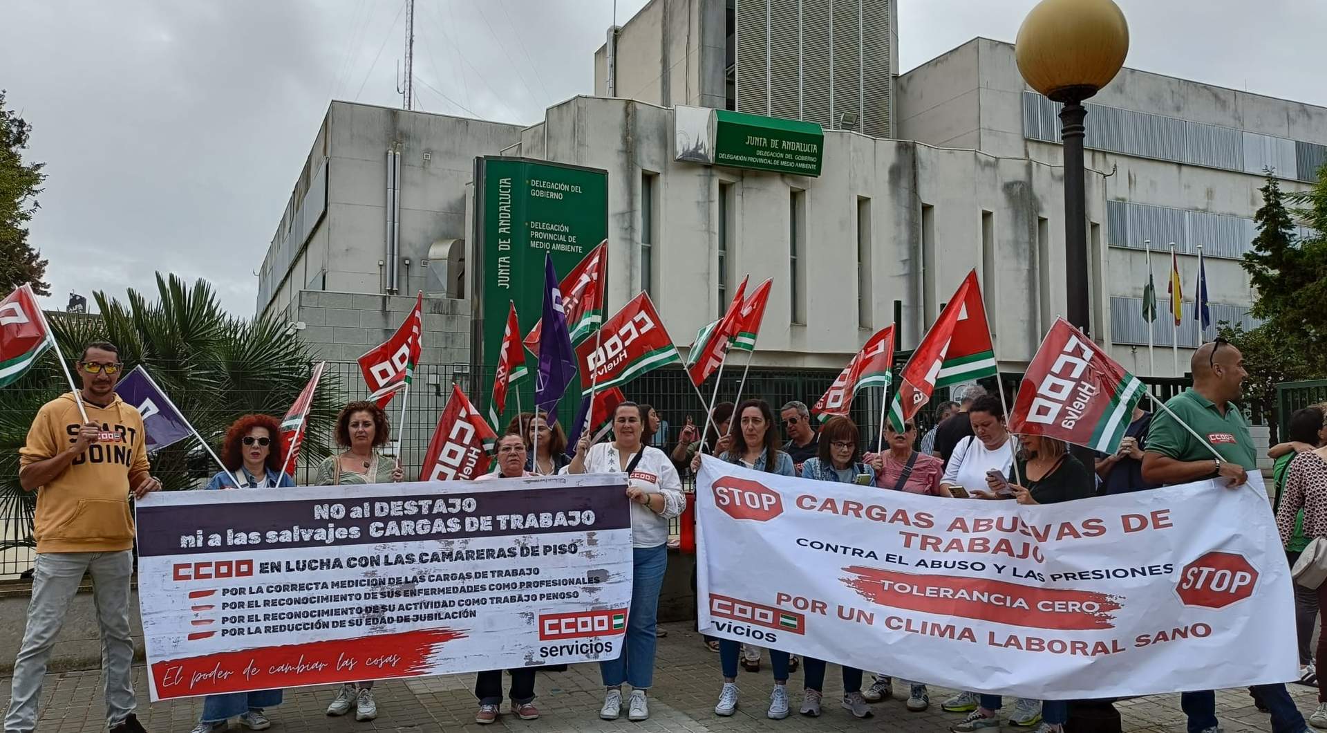 Concentración Dia del Trabajo Decente en CCOO