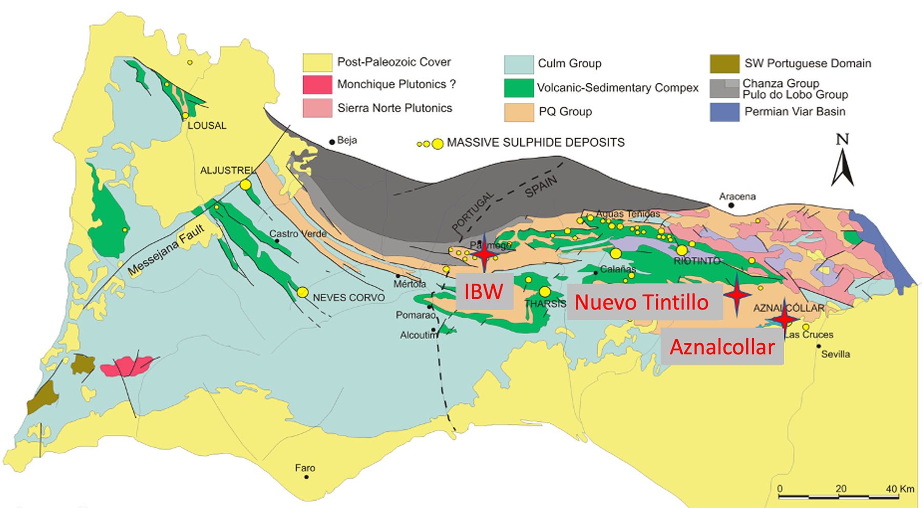 Mapa del proyecto de Iberian west.