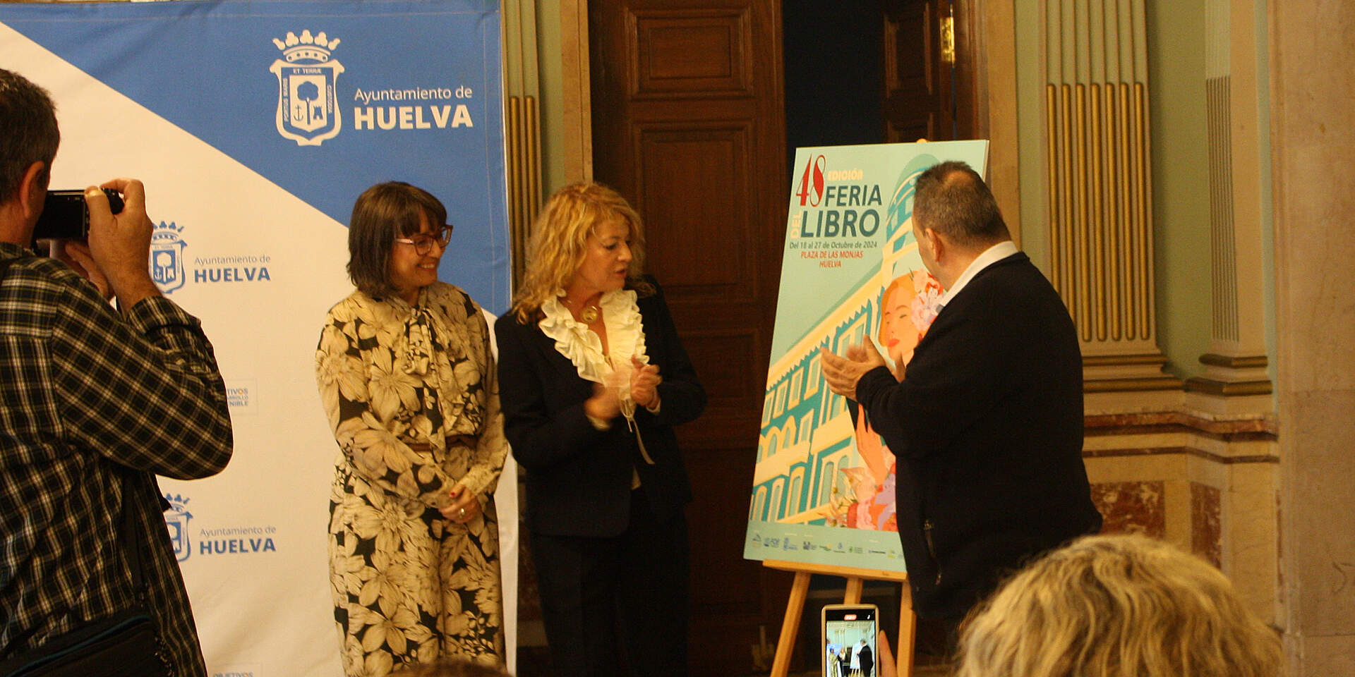 Presentación del cartel y actos de la Feria del Libro de Huelva